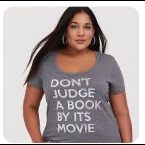 NWT Torrid Tee “Don’t Judge A Book by its Movie” 6